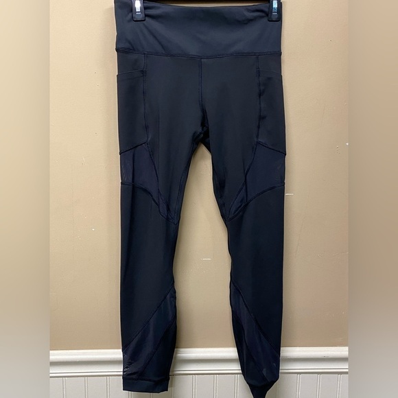 Members Mark Black Compression Ankle Legging Sheer Panels Size M - Picture 1 of 6